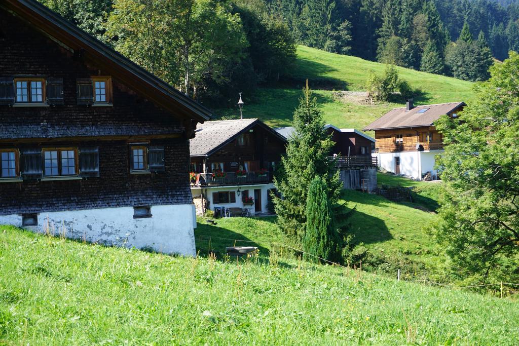 Ferienwohnungen Im Blockhaus Metzler Schwarzenberg im Bregenzerwald Exterior photo